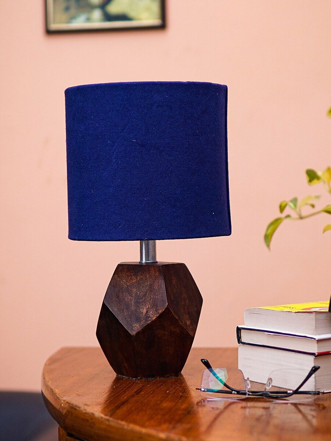 Pinecraft INTERNATIONAL Blue Table Lamp With Shade Price in India