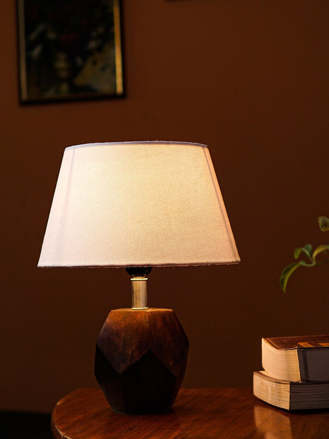 Pinecraft INTERNATIONAL  Off White Table Lamp With Shade Price in India