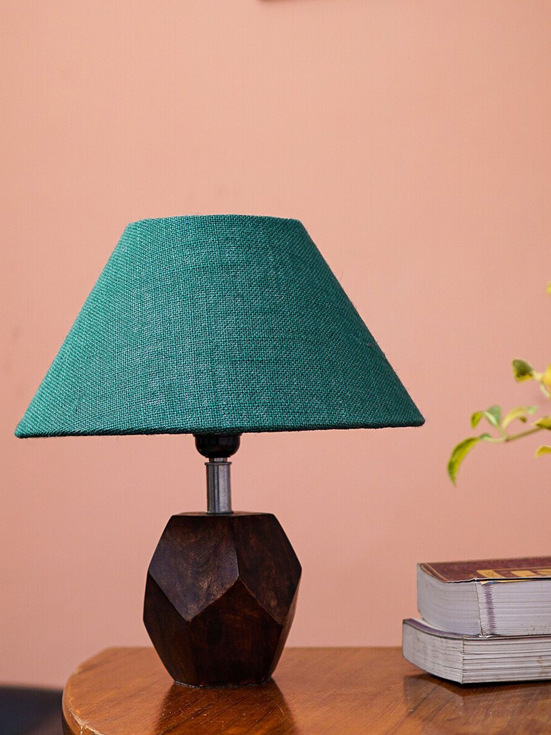 Pinecraft INTERNATIONAL Green Sefinn Table Lamp with Dark Green Shade Price in India