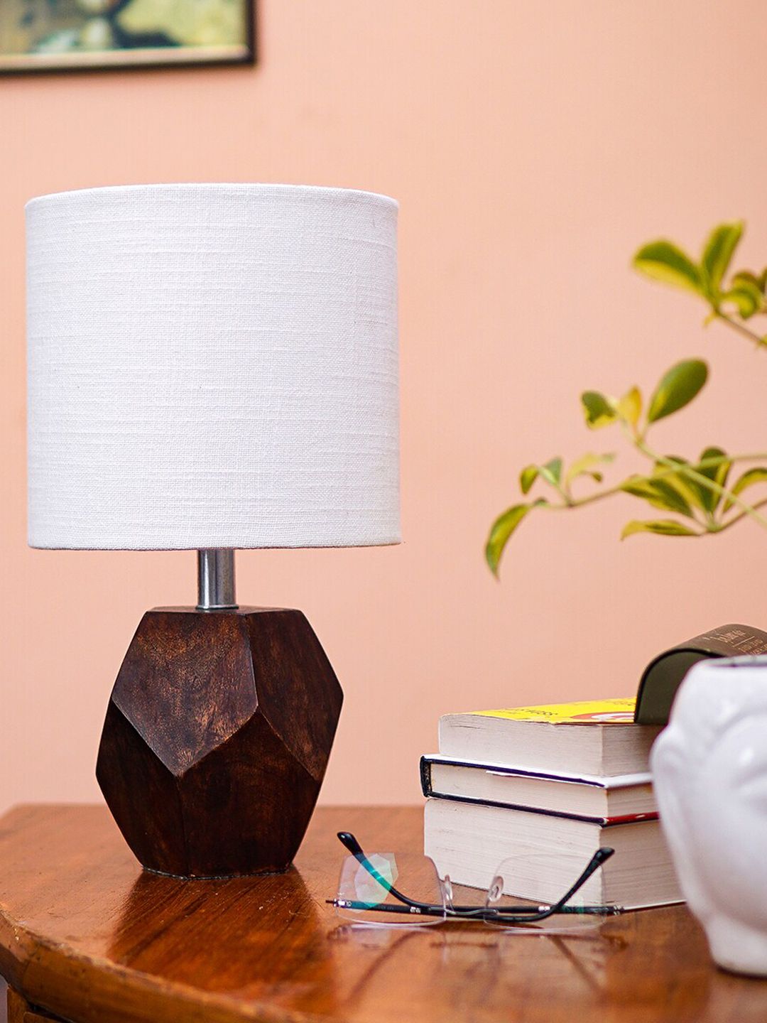 Pinecraft INTERNATIONAL White Sefinn Table Lamp with White Shade Price in India