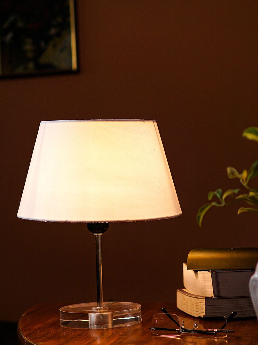 Pinecraft INTERNATIONAL White Table Lamp with Shade Price in India