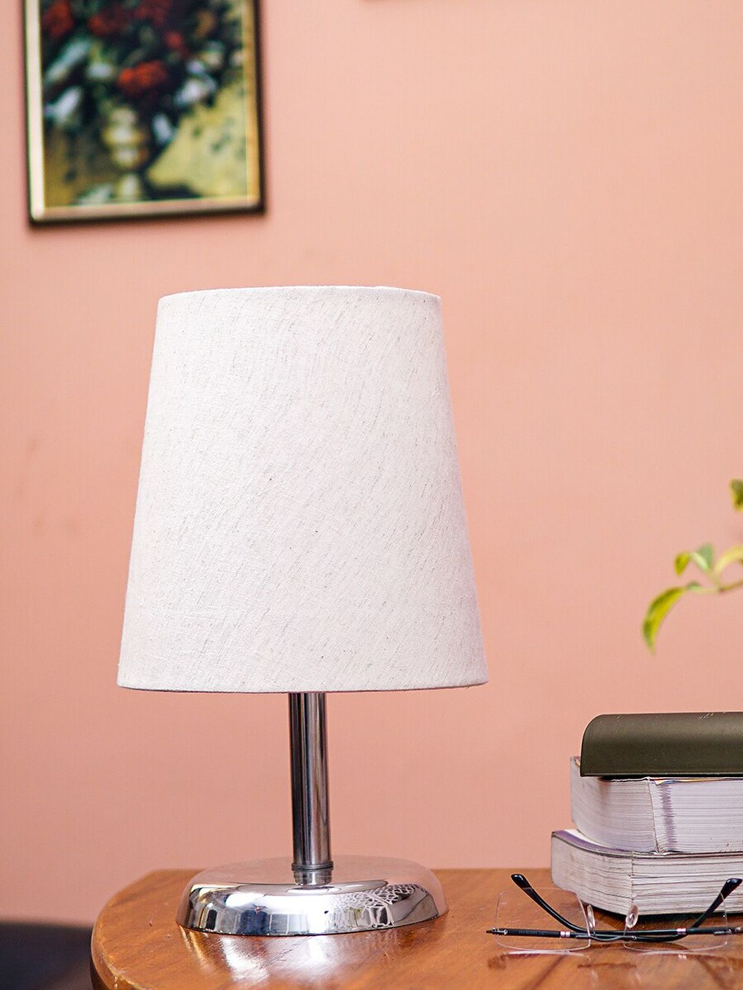 Pinecraft INTERNATIONAL Beige Table Lamp with Shade Price in India