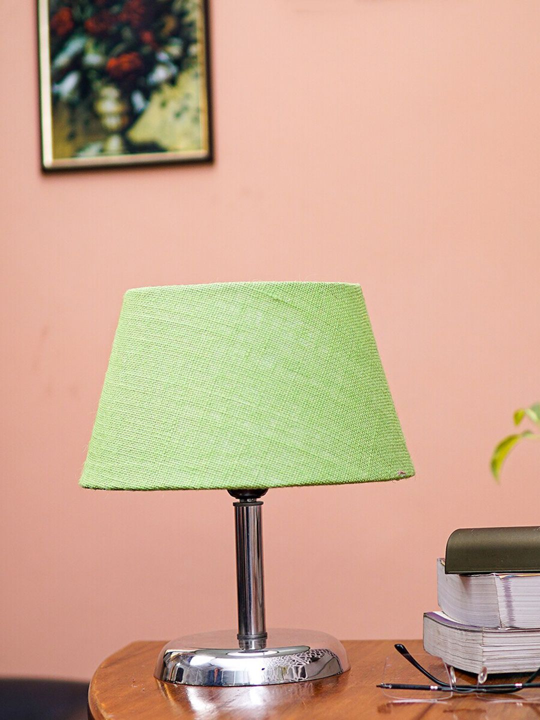 Pinecraft INTERNATIONAL Green Levi Table Lamp with Jute Shade Price in India