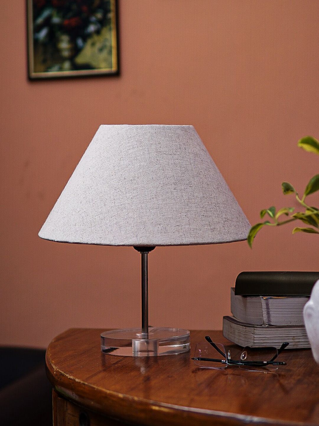 Pinecraft INTERNATIONAL Beige Table Lamp with Shade Price in India
