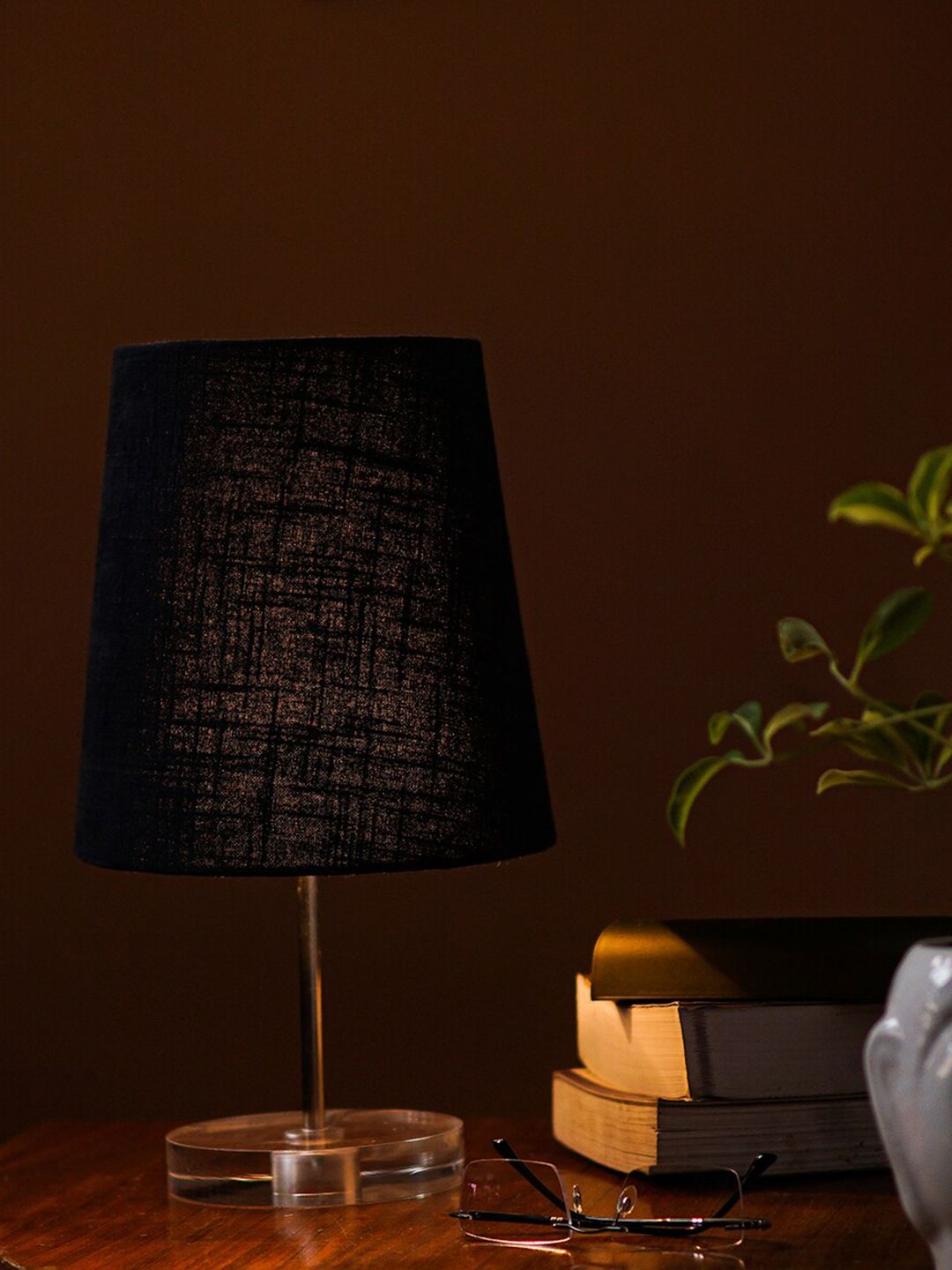 Pinecraft INTERNATIONAL Black Table Lamp with Shade Price in India