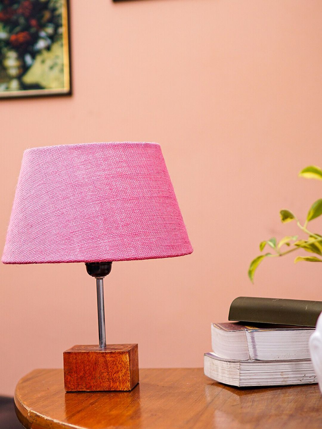 Pinecraft INTERNATIONAL Pink Table Lamp with Shade Price in India