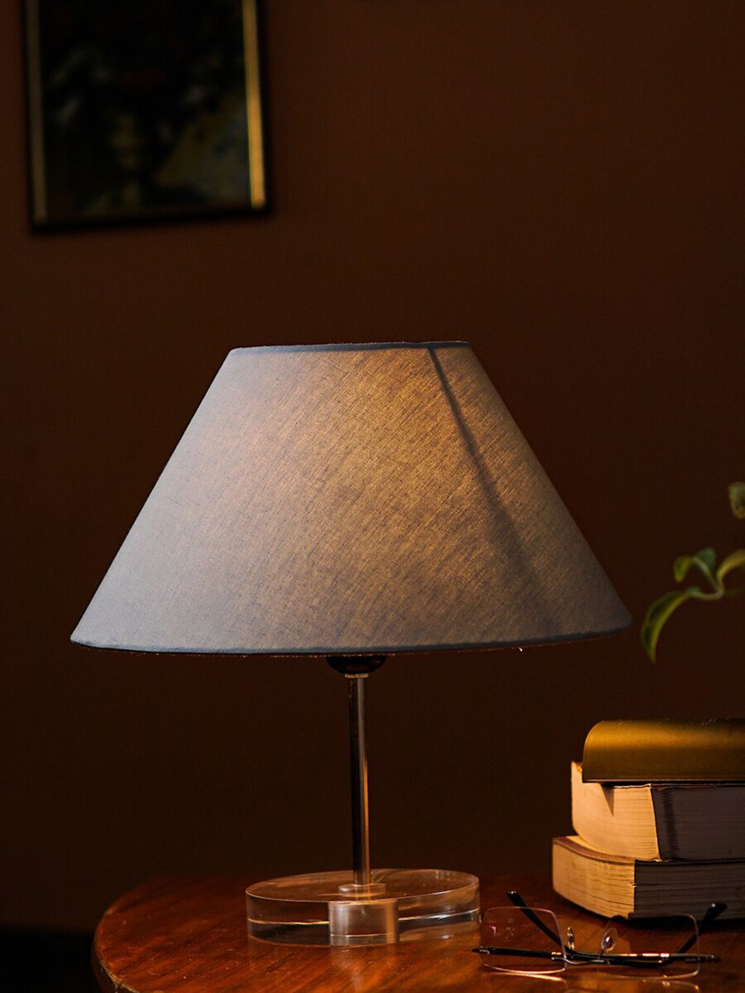 Pinecraft INTERNATIONAL Grey Celeste Table Lamp With Frustum Shade Price in India