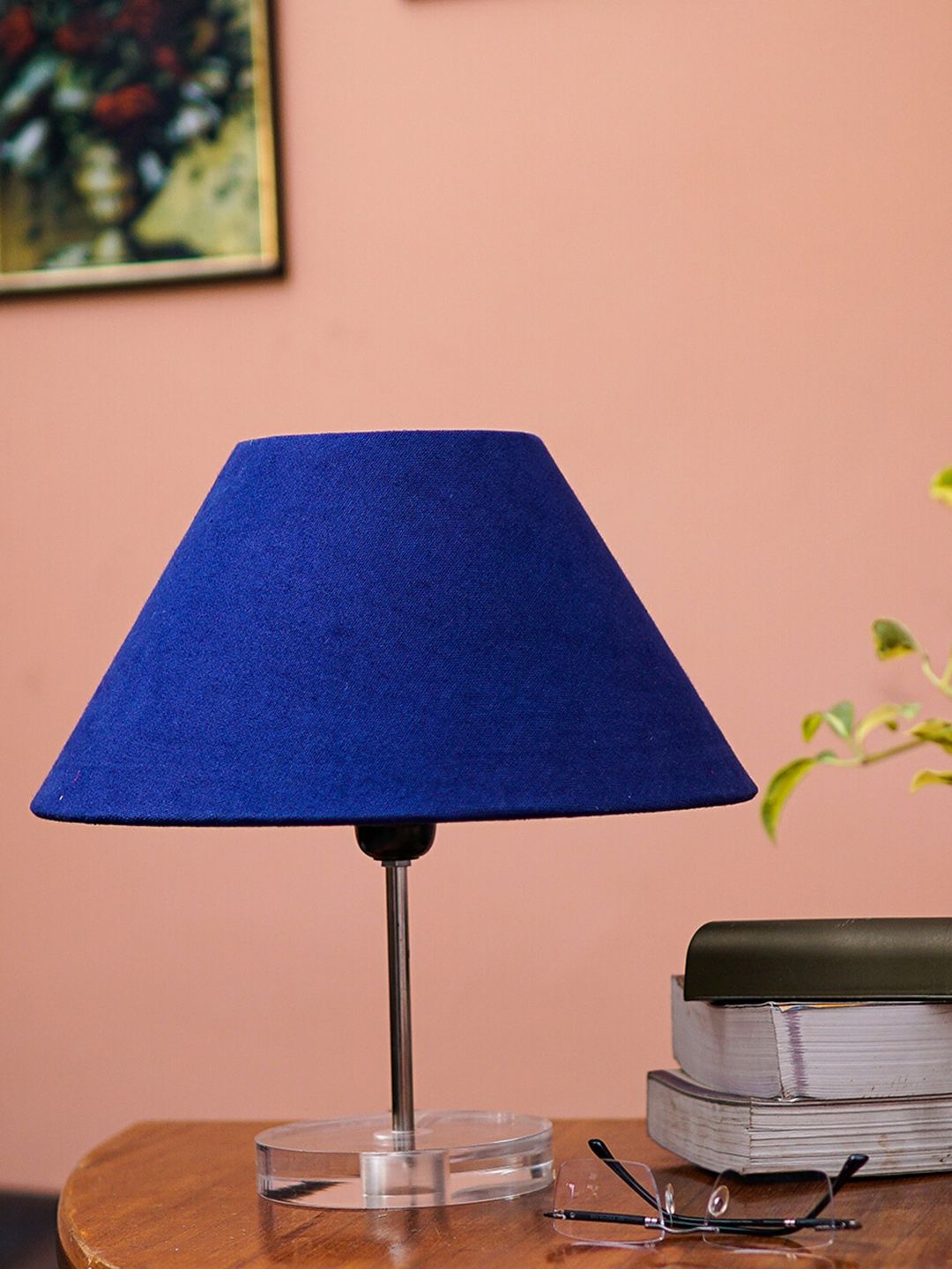 Pinecraft INTERNATIONAL Blue Celeste Table Lamp with Shade Price in India