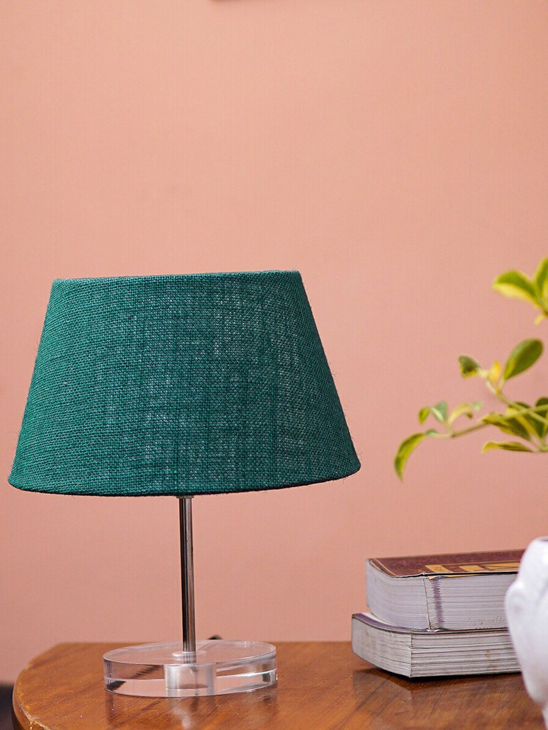 Pinecraft INTERNATIONAL Green Celeste Table Lamp With Frustum Shade Price in India