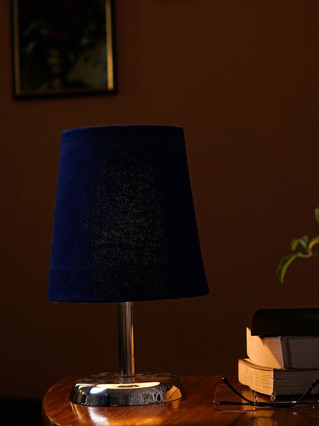 Pinecraft INTERNATIONAL Blue Levi Table Lamp with Blue Shade Price in India