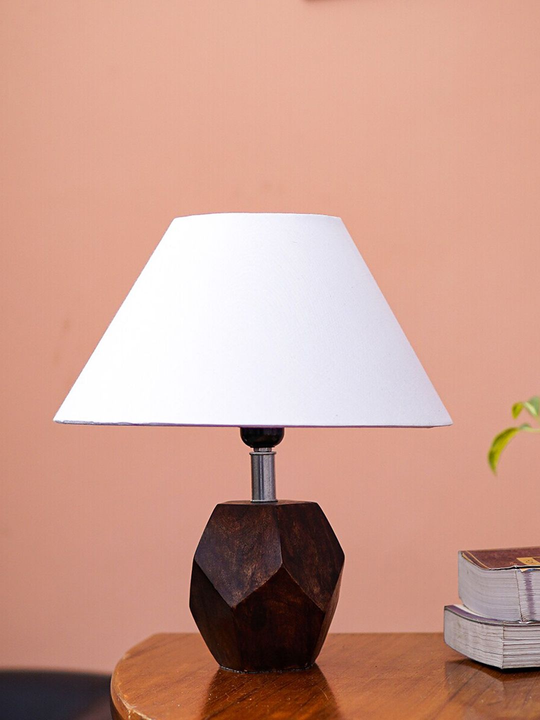 Pinecraft INTERNATIONAL White Sefinn Table Lamp With Frustum Shade Price in India