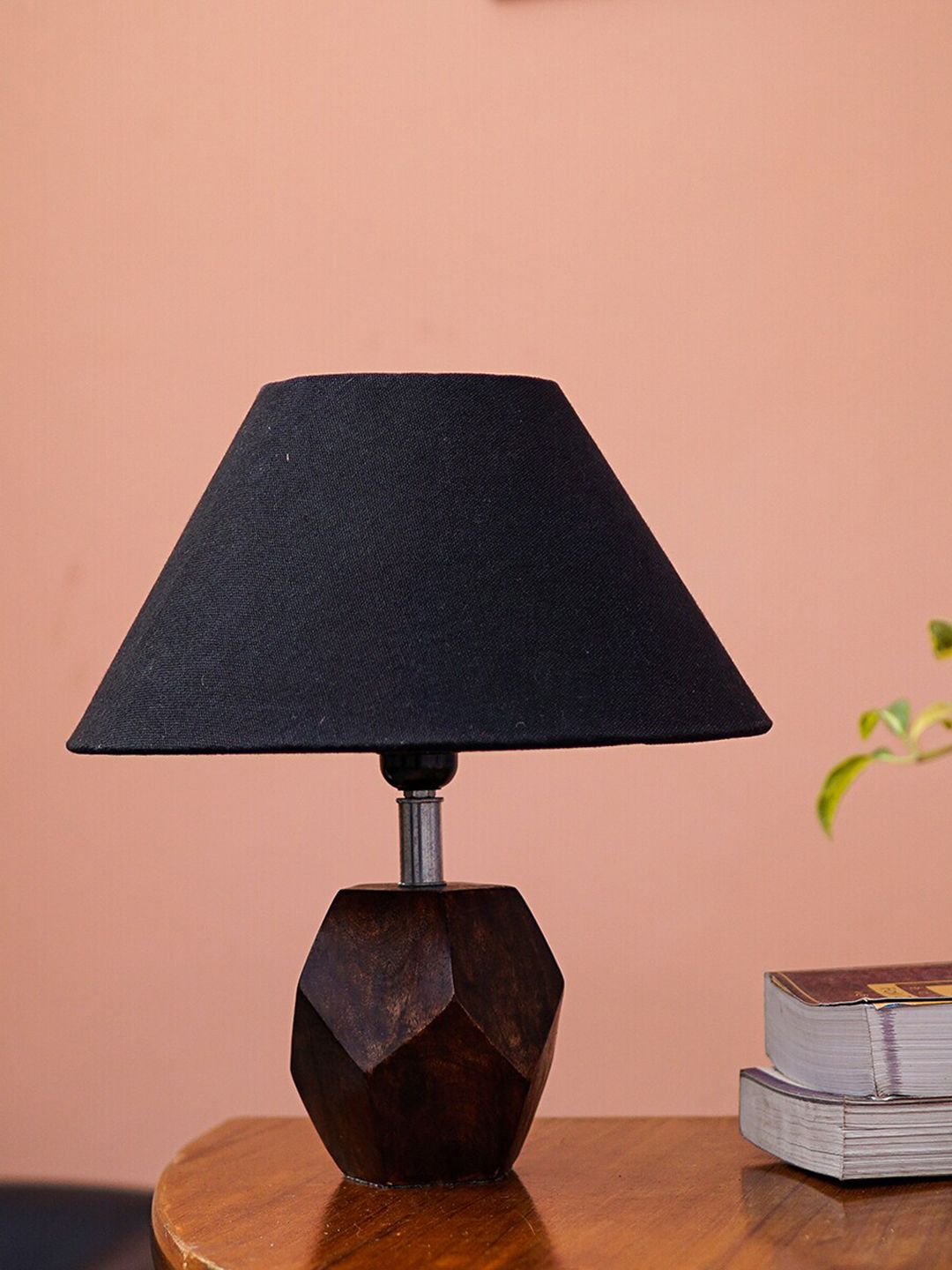 Pinecraft INTERNATIONAL Black & Brown Sefinn Table Lamp with Shade Price in India