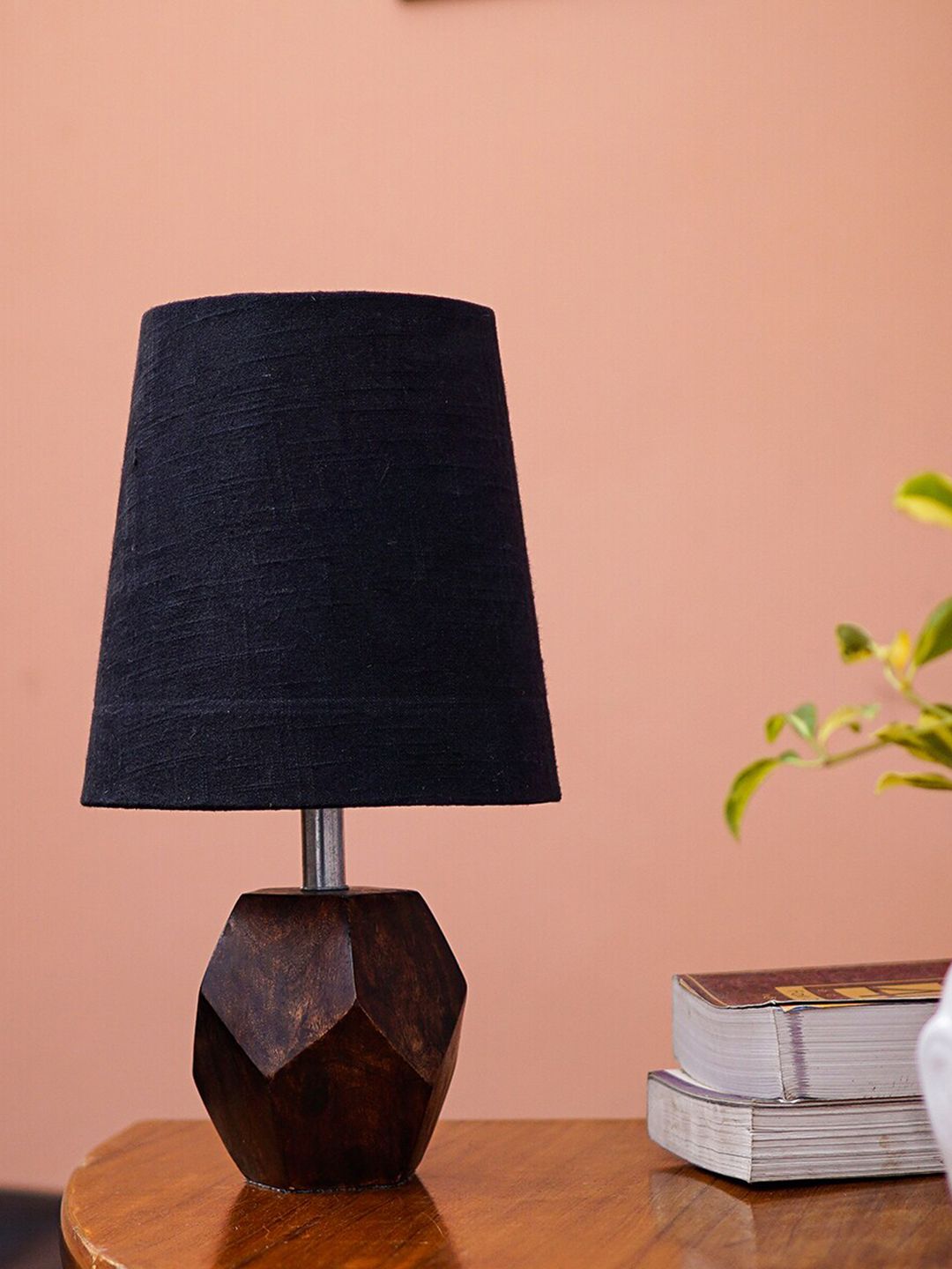 Pinecraft INTERNATIONAL Black Table Lamp With Shade Price in India