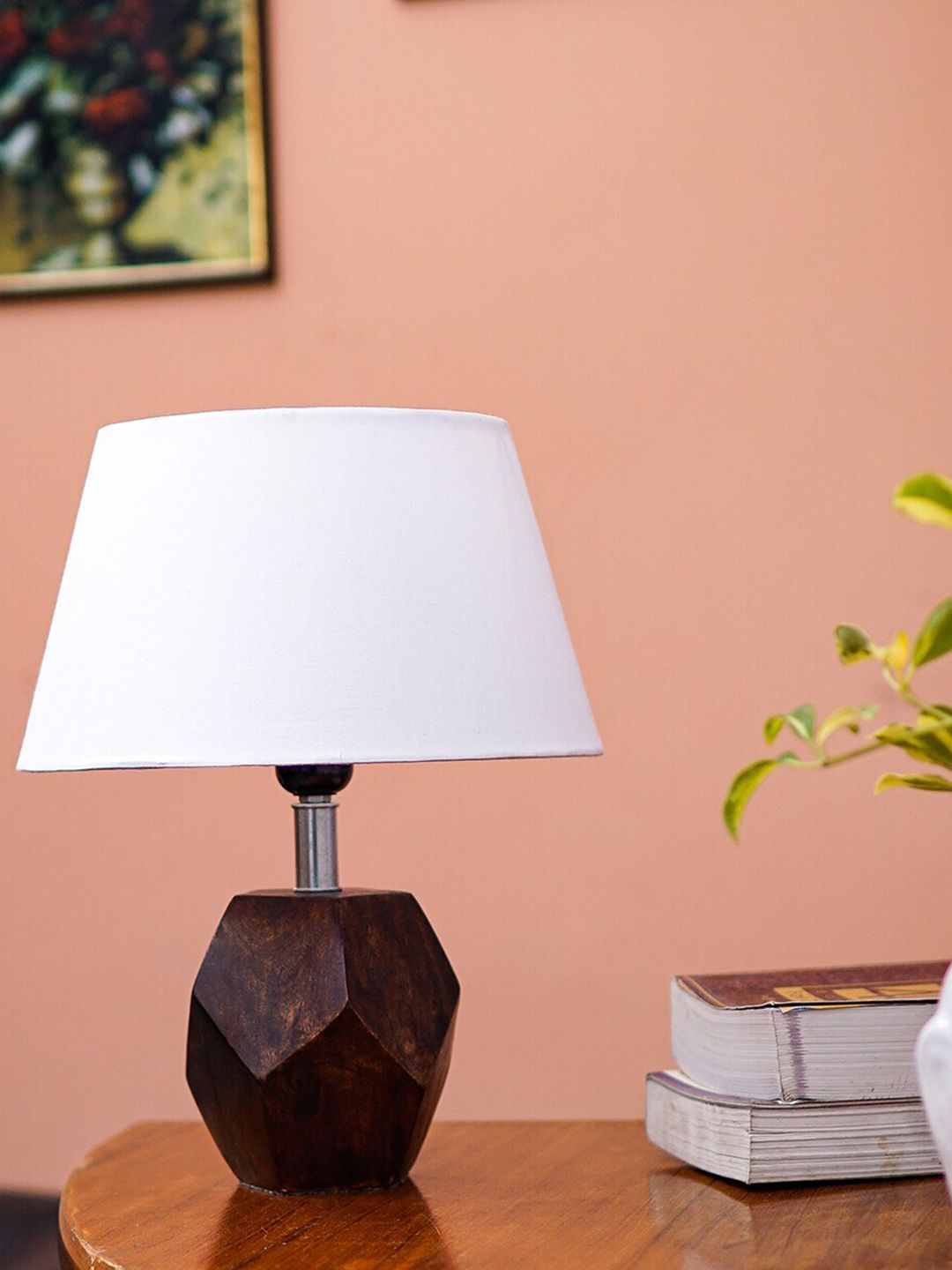 Pinecraft INTERNATIONAL White Sefinn Table Lamp with White Shade Price in India