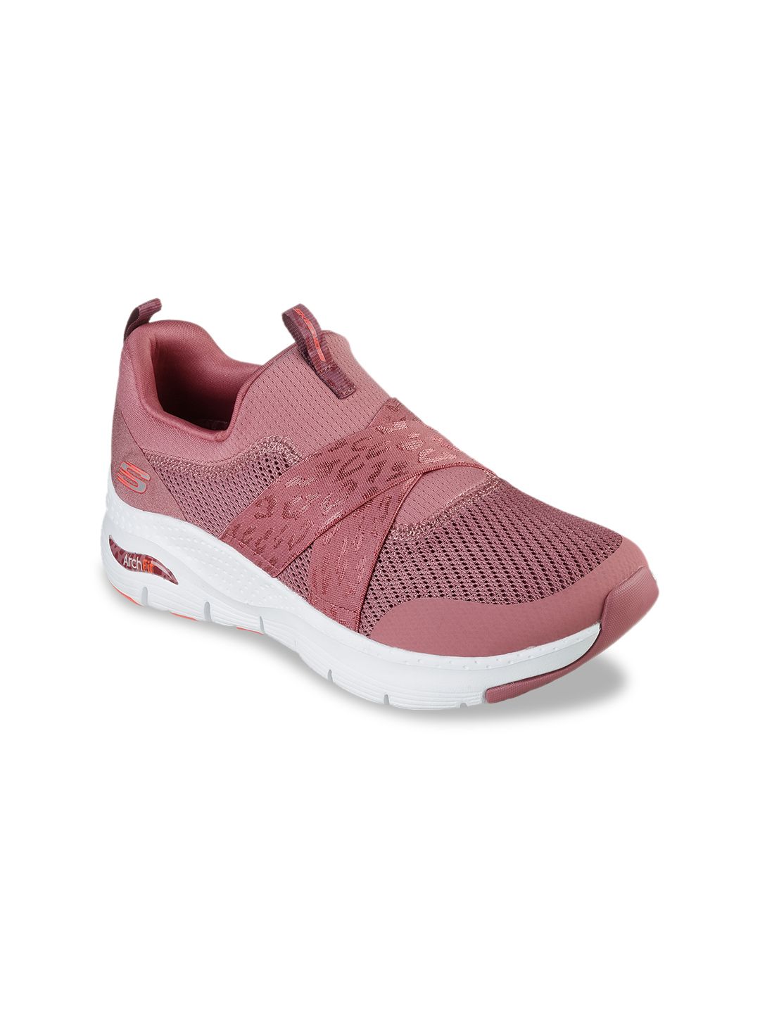 Skechers Women Peach-Coloured ARCH FIT Regular Walking Shoes Price in India
