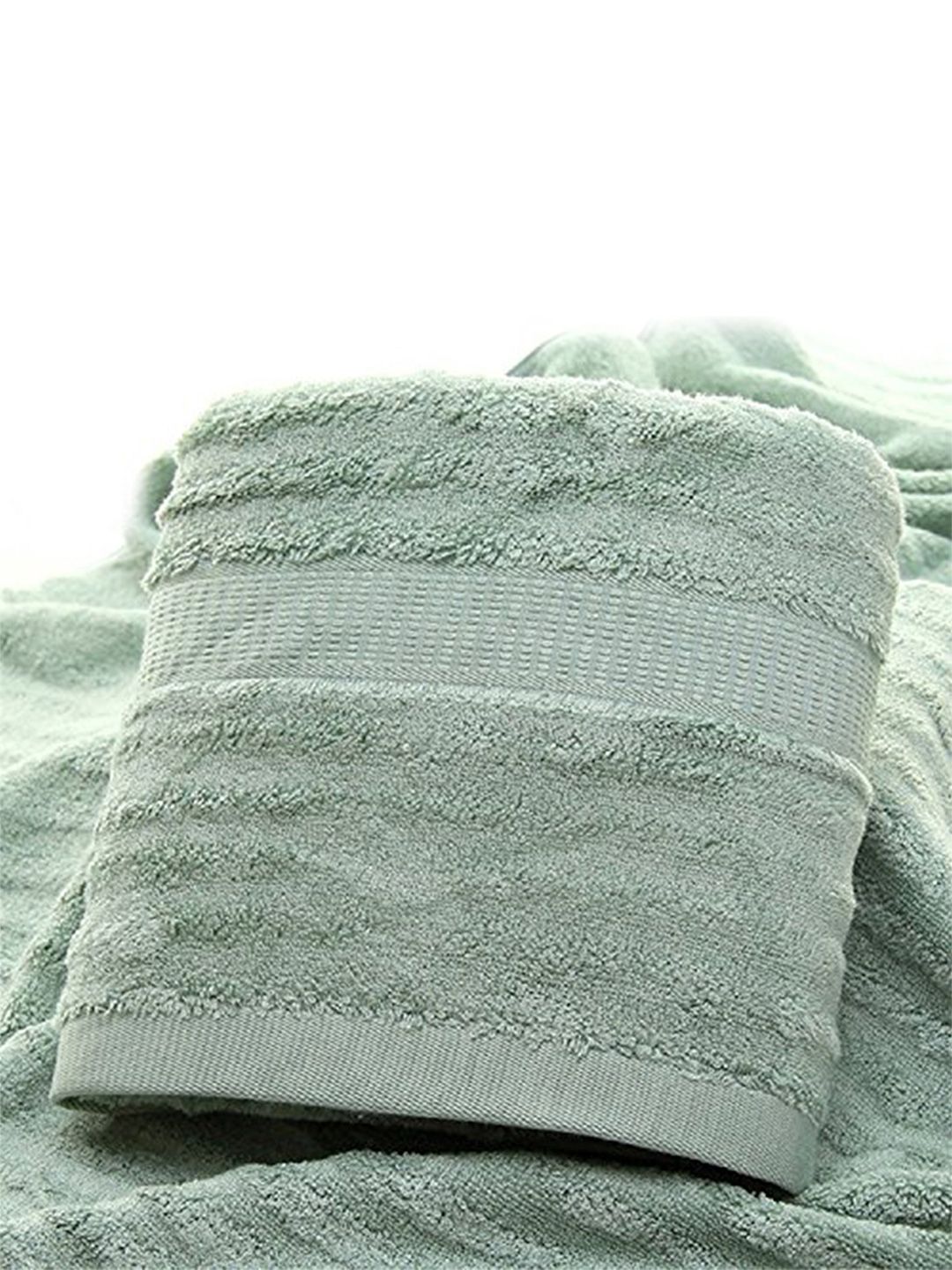 MUSH Olive Green Solid 600GSM High Absorbent & Bamboo Ultra Soft Eco Friendly Bath Towel Price in India