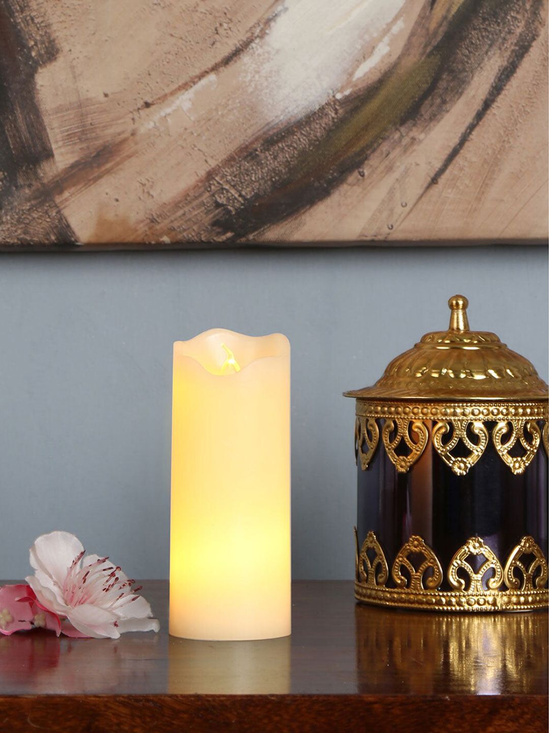 Athome by Nilkamal White Plastic Led Candle Price in India