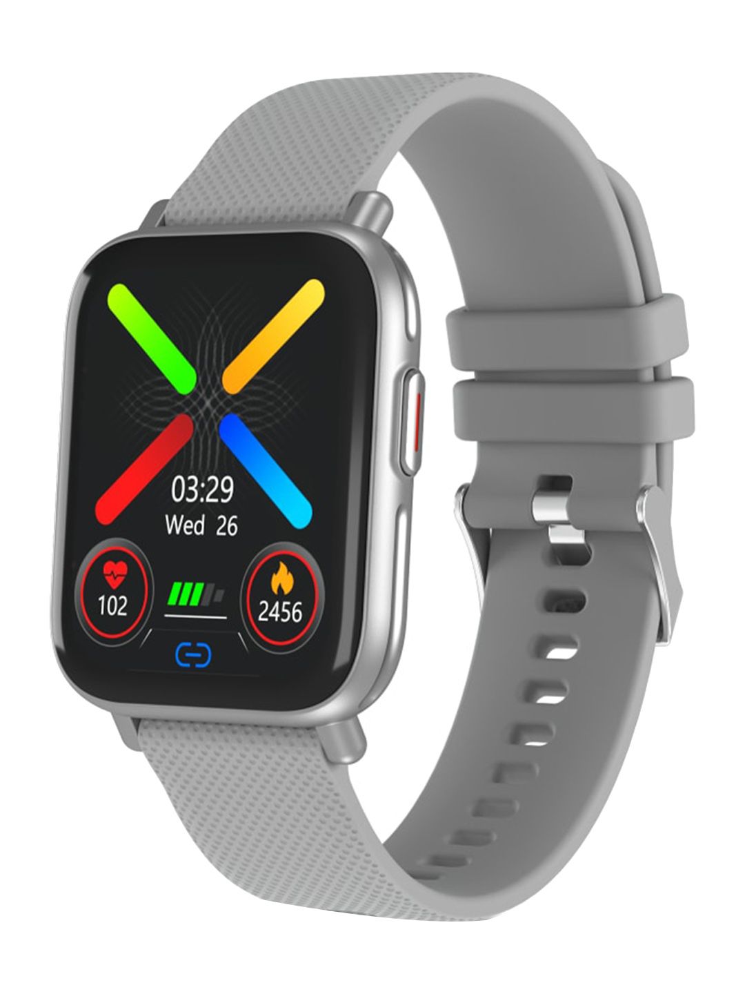 Portronics Grey Solid Smart Watches Price in India