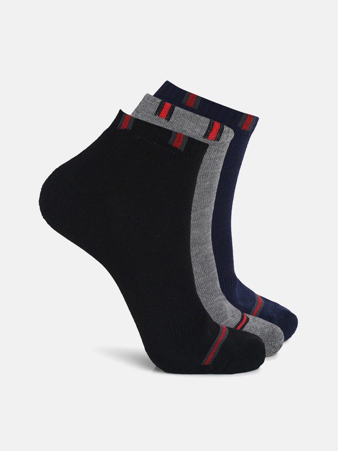 Urban Dog Men Pack Of 3 Solid Low-Cut Ankle Length Socks