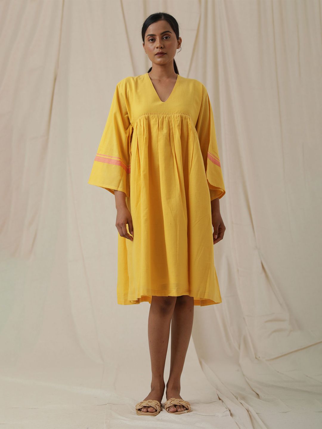 the kaatn trail Yellow A-Line Dress Price in India