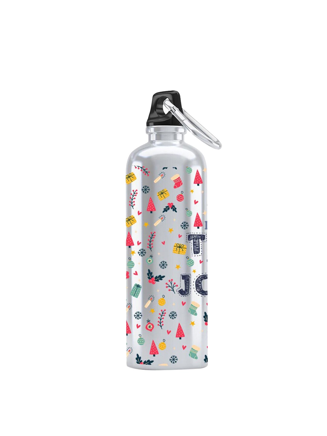 macmerise Silver-Toned & Multicoloured Christmas Time Sipper Bottles 750 ml Price in India