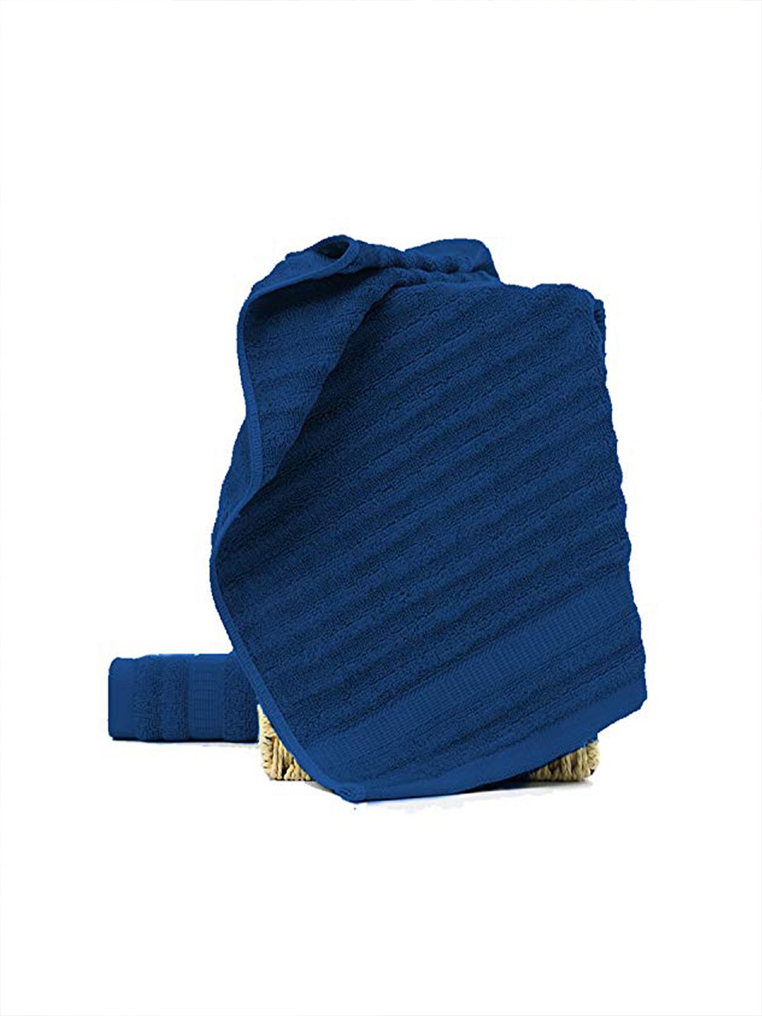 MUSH Set Of 2 Navy Blue Ultra Soft & Eco Friendly Bamboo Hand Towel Price in India