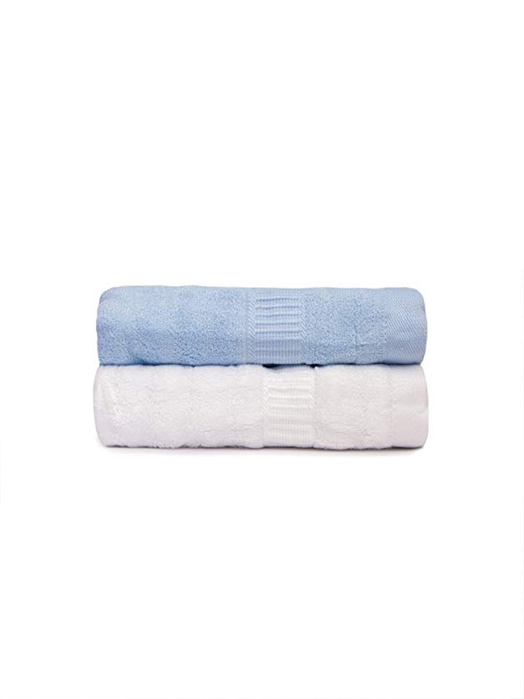 MUSH Set Of 2 Striped Bamboo 600 GSM Ultra Soft & Eco Friendly Bamboo Hand Towel Price in India