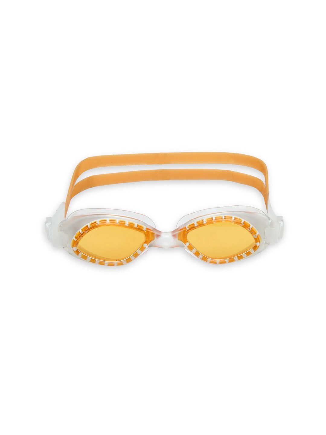 CUKOO Women Yellow Solid Swimming Goggles Price in India