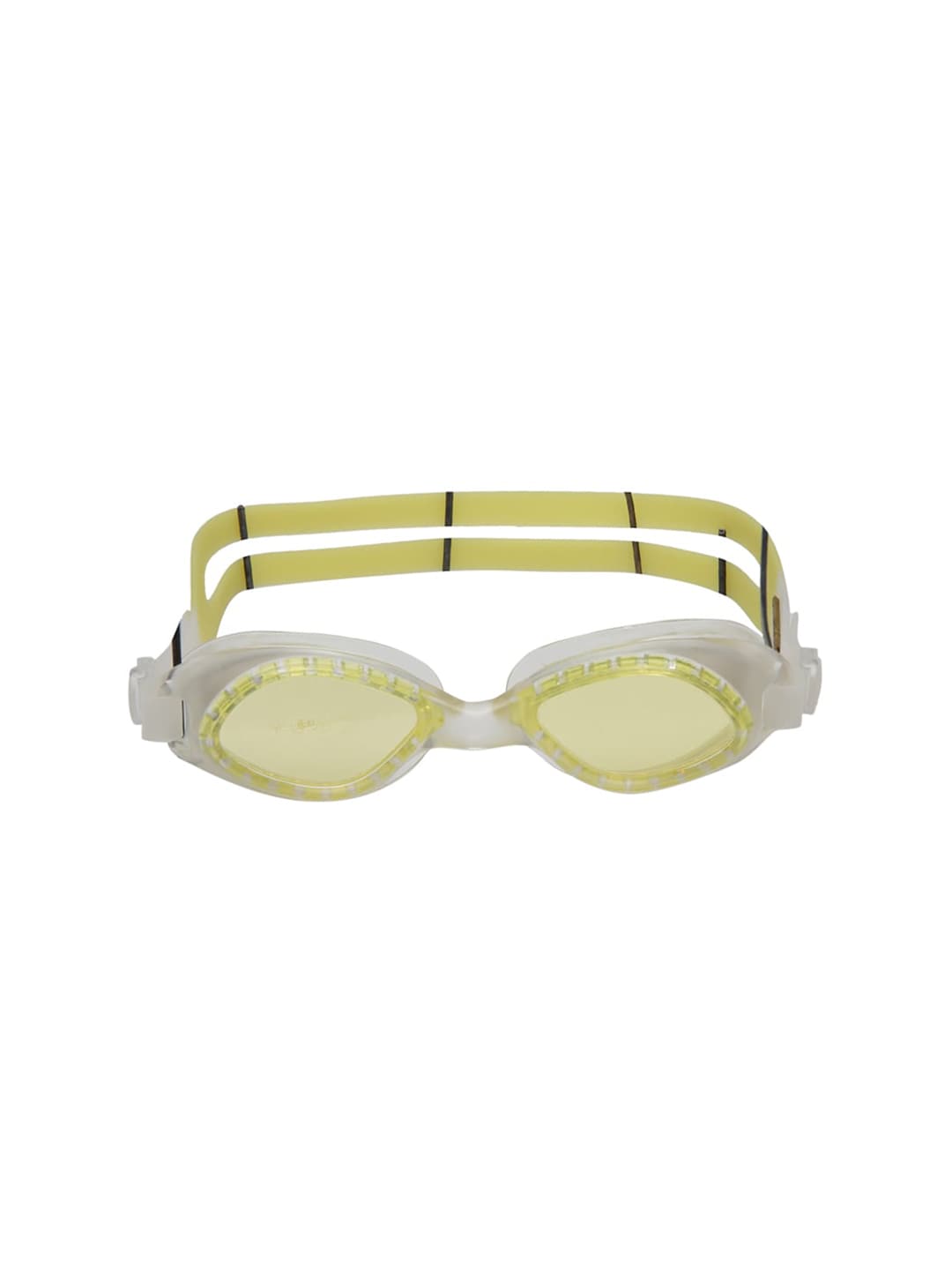 CUKOO Women Yellow Solid Comfort-Fit Swimming Goggles Price in India