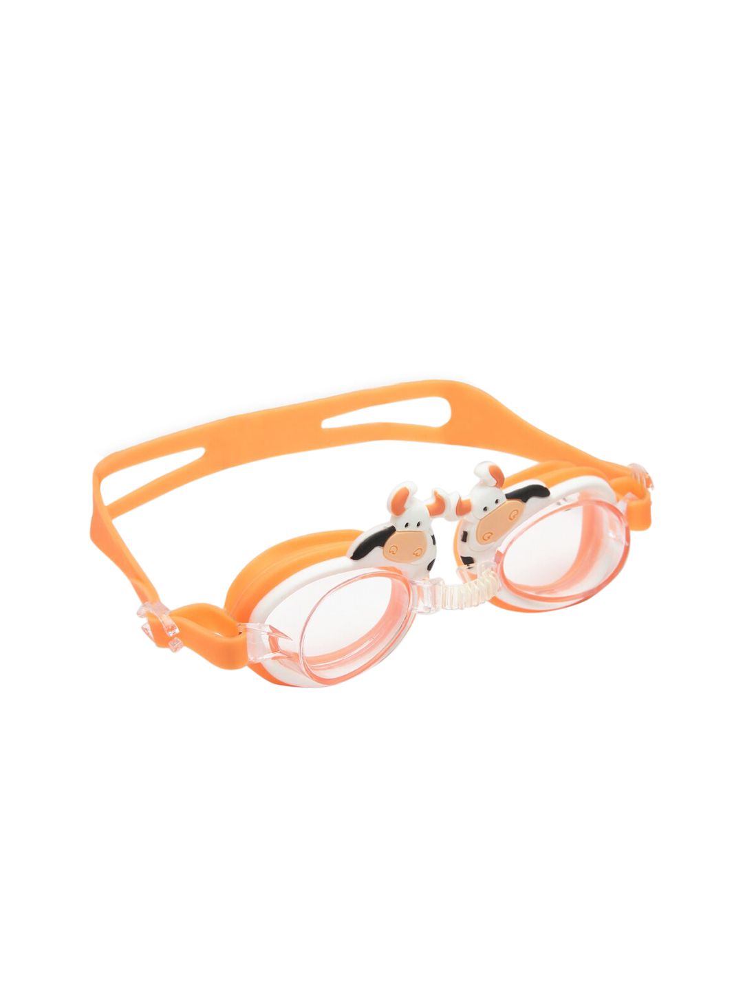 CUKOO Women Orange Solid Comfort-Fit Swimming Goggles Price in India