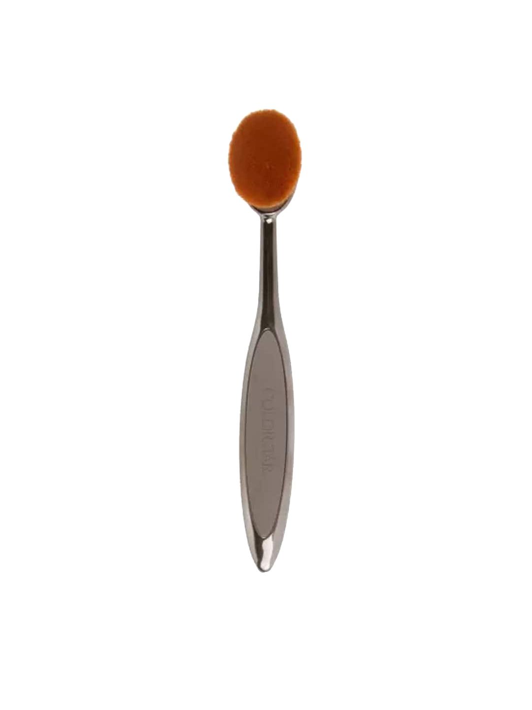 Colorbar Pro Oval Face Brush - Silver-Toned POBR003 Price in India