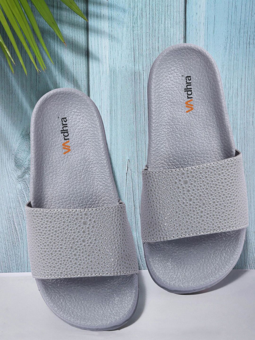 Vardhra Women Grey Sliders Price in India