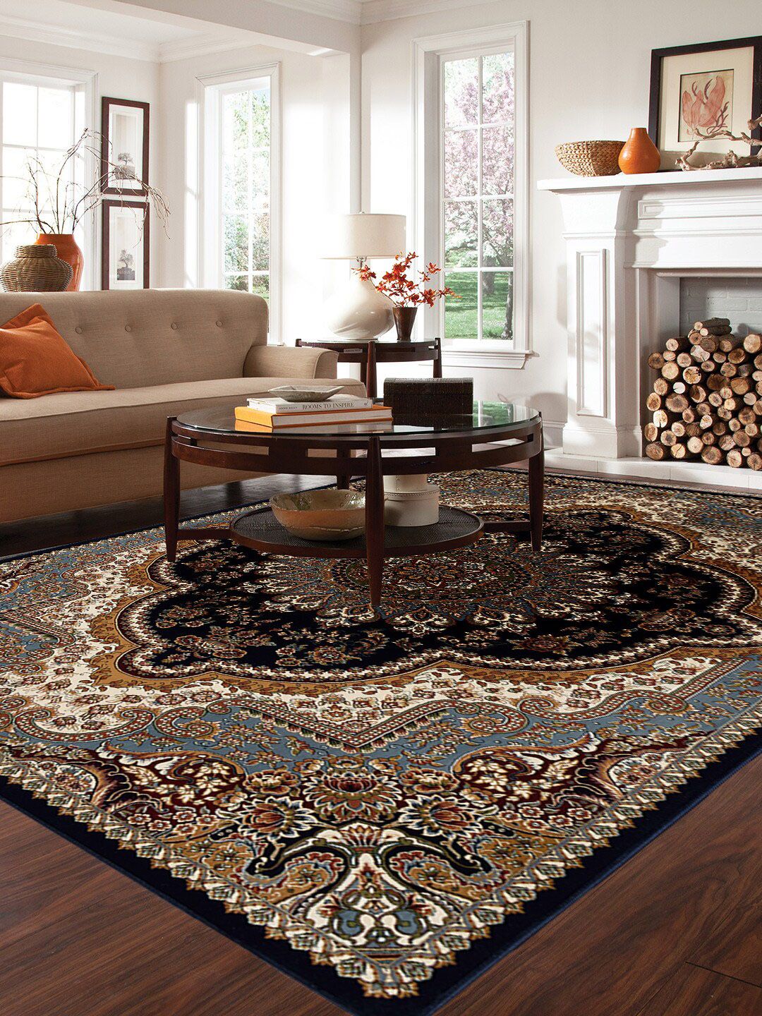 DDecor Multicolored Ethnic Motifs Traditional Carpet Price in India
