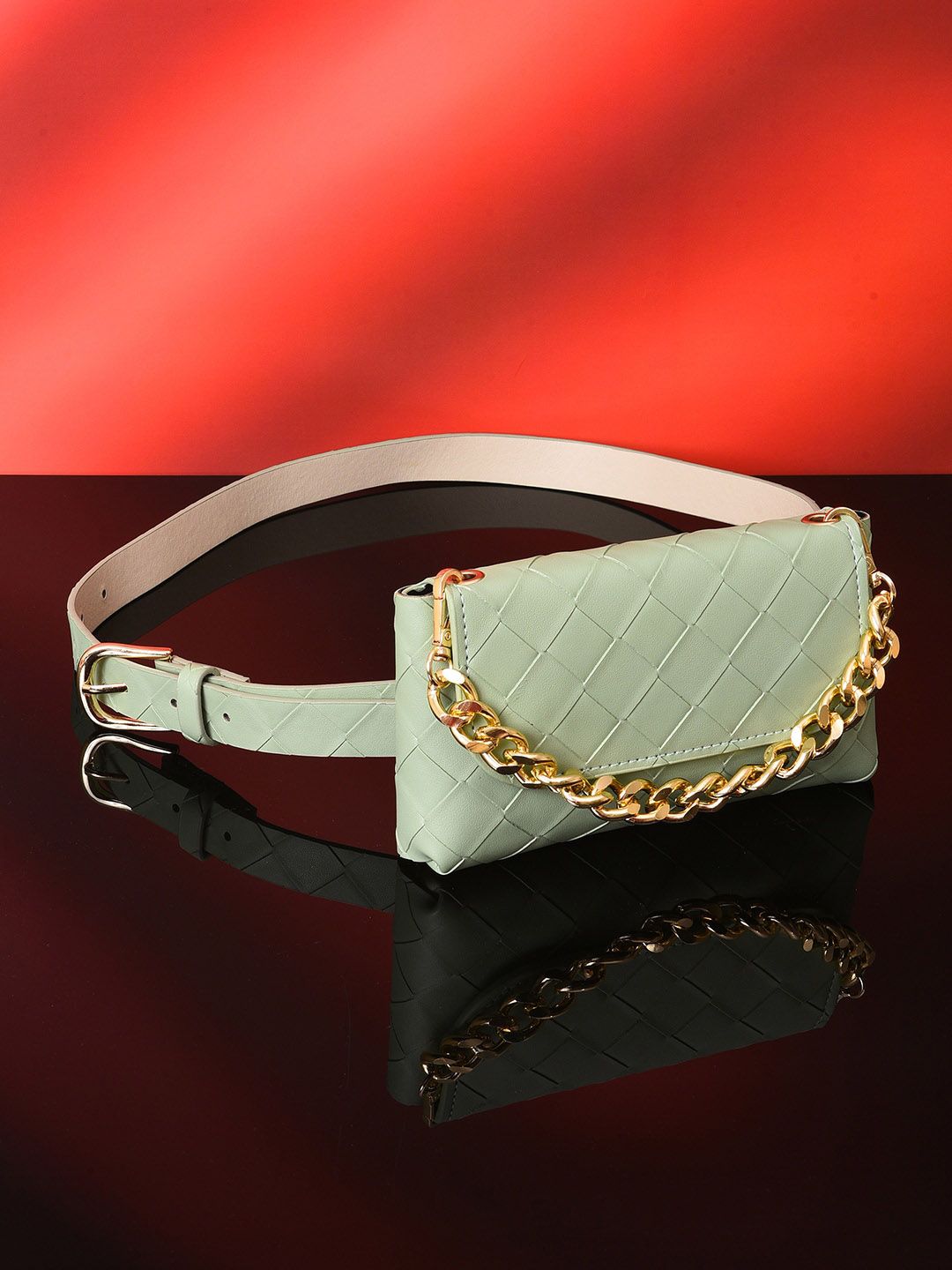 HAUTE SAUCE by Campus Sutra Women Green Belt Price in India