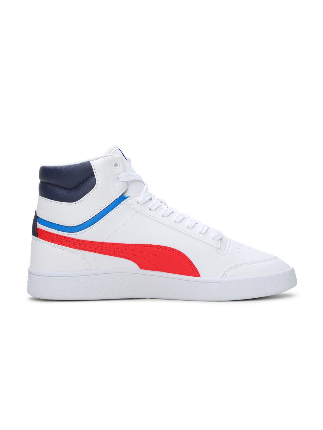 puma mid white red blue