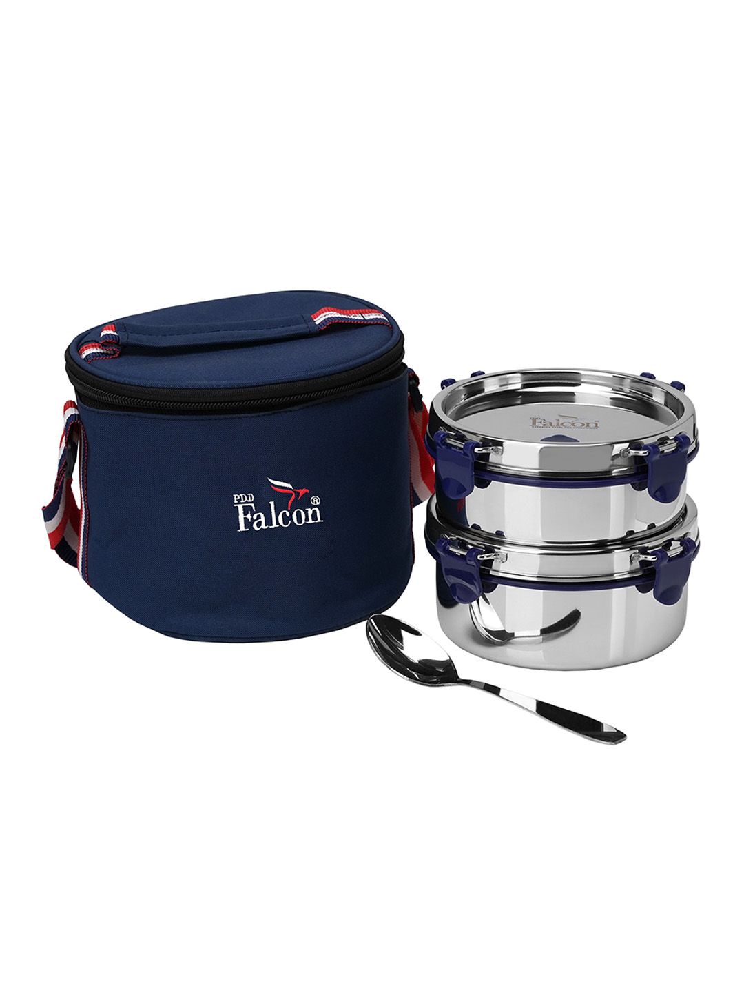 PDDFALCON Blue Stainless Steel Eco Nxt Dishwasher Safe Lunch Box Price in India
