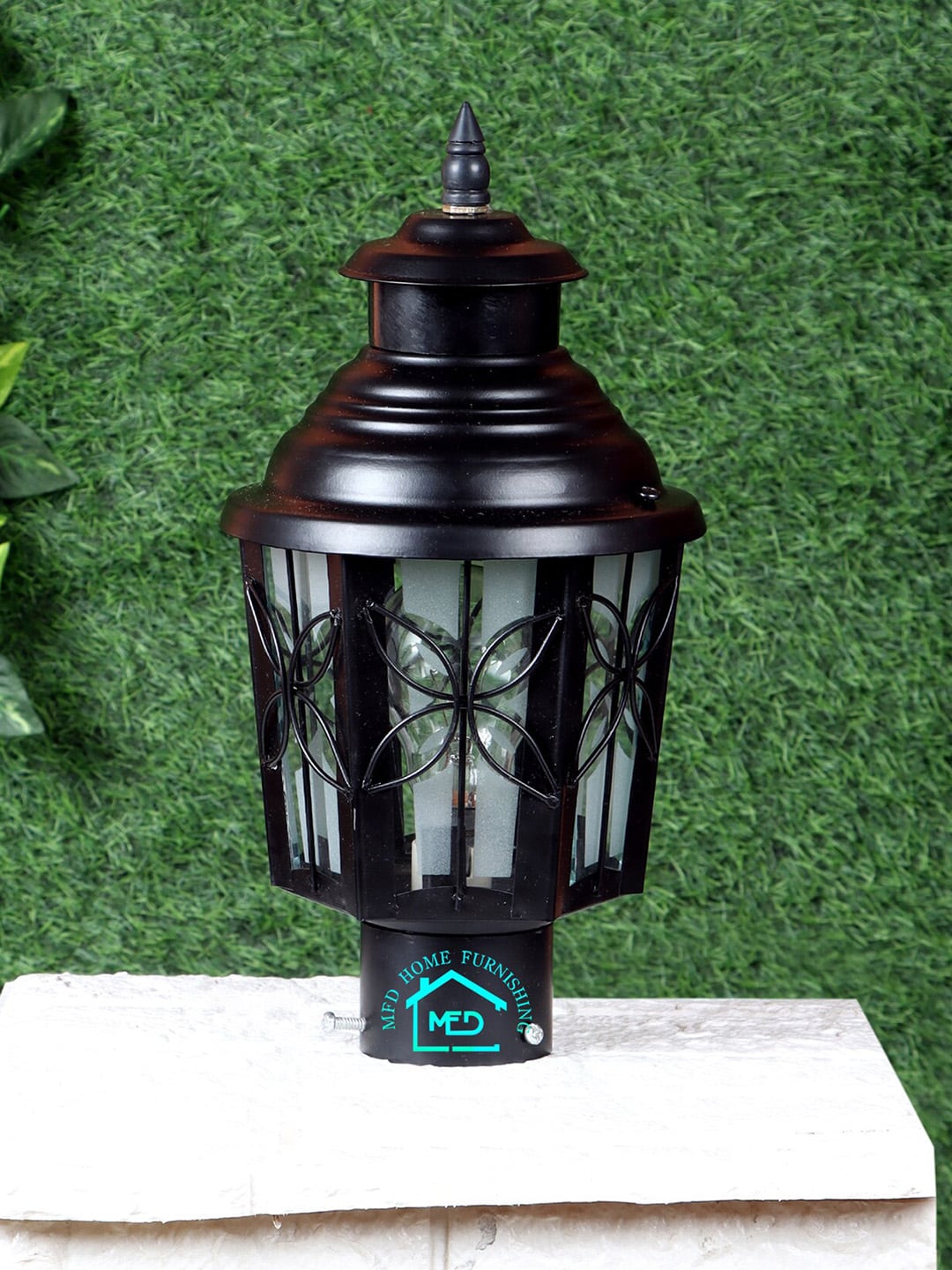 MFD HOME FURNISHING Black Contemporary Outdoor Lamp Price in India