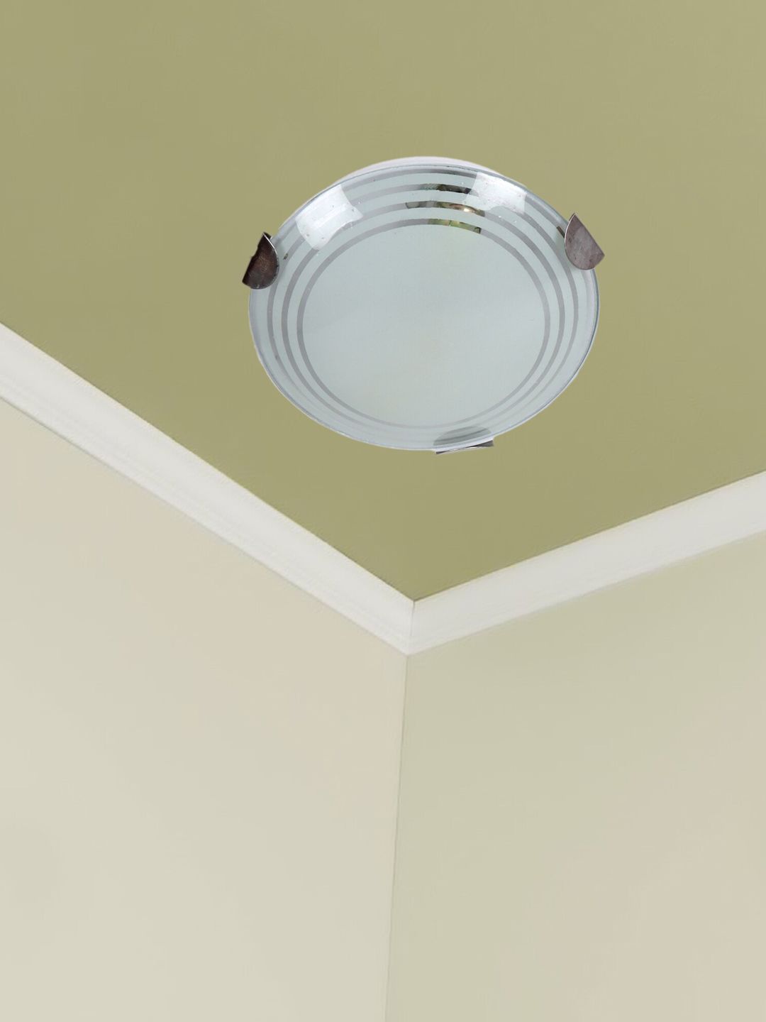 MFD HOME FURNISHING White Solid Glass Ceiling Light Price in India