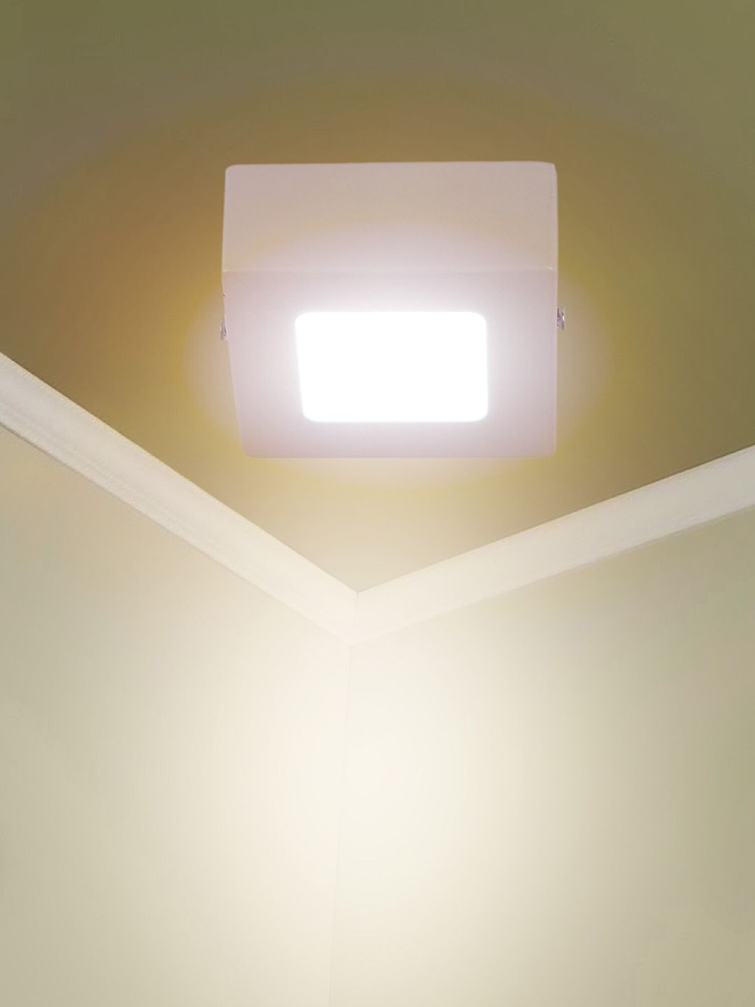 MFD HOME FURNISHING White Solid Metal Ceiling Lamp Price in India
