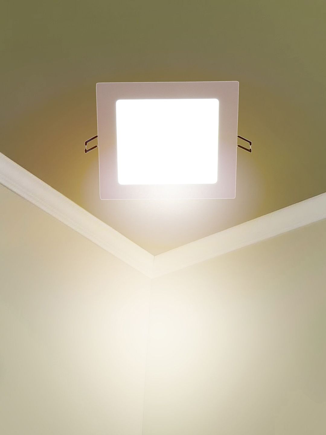 MFD HOME FURNISHING White Square Ceiling Lamp Price in India