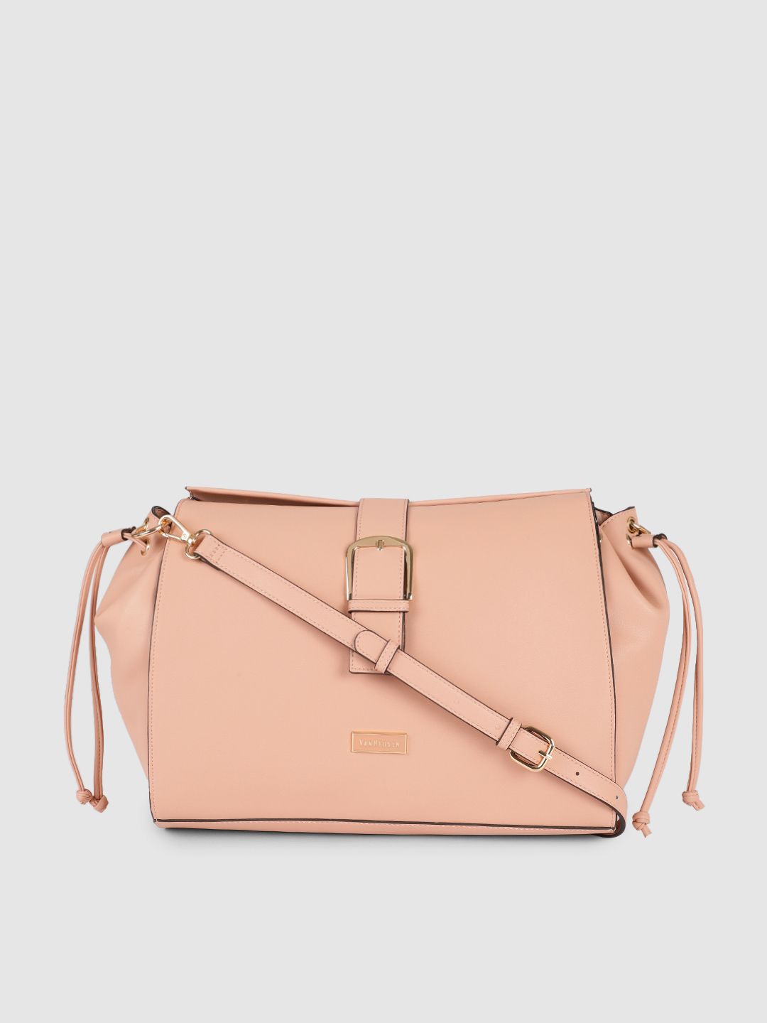 Van Heusen Dusty Pink Oversized Structured Sling Bag Price in India