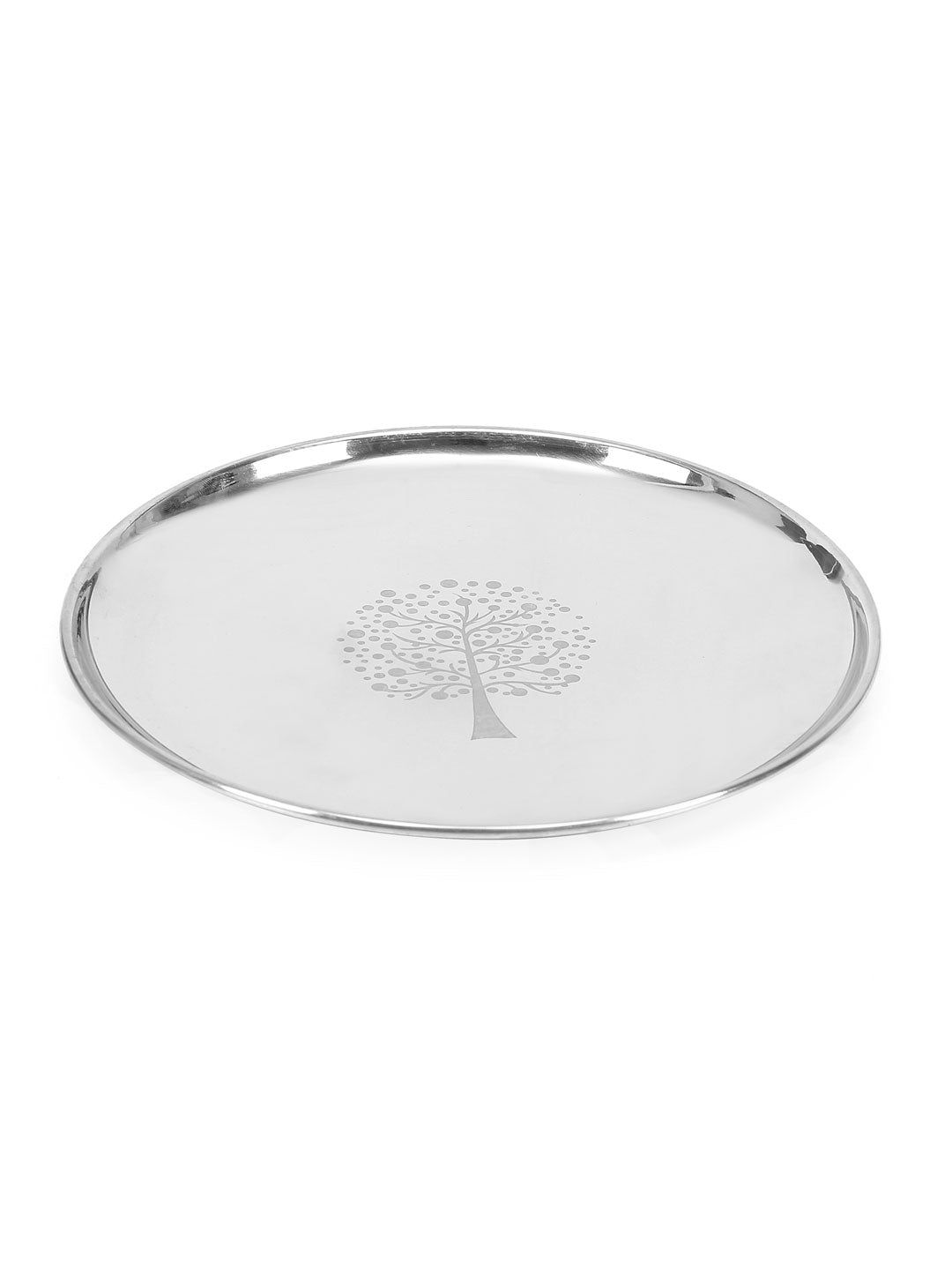 Athome by Nilkamal Silver-Toned & 1 Pieces Ceramic Glossy Plates Price in India
