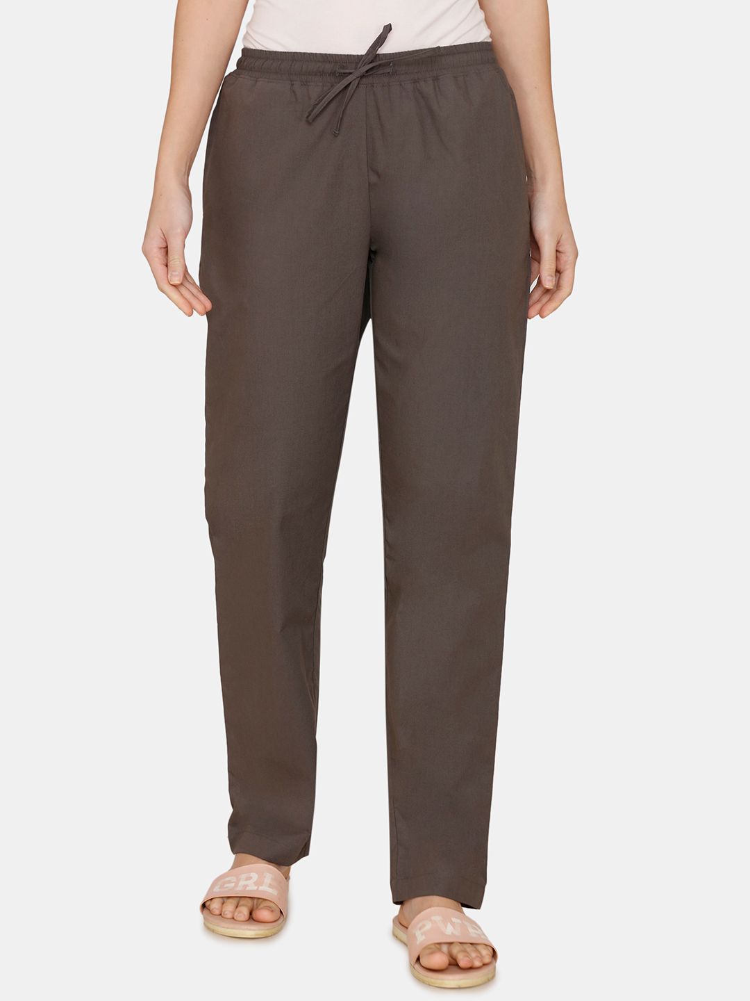 Coucou by Zivame Women Grey Solid Lounge Pants Price in India