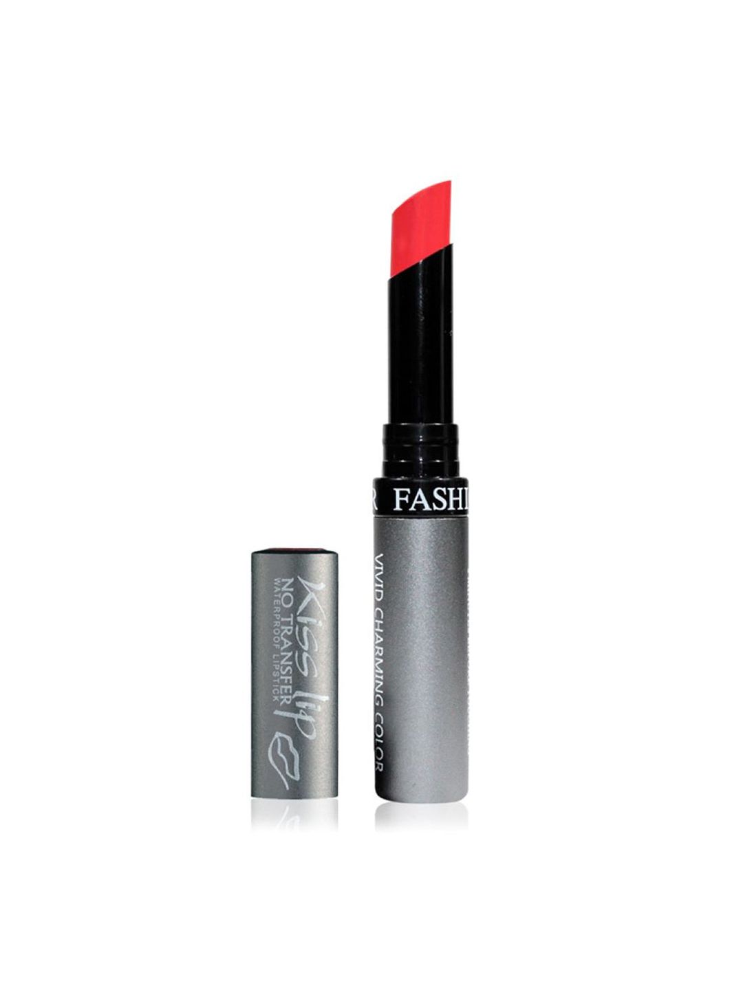 Fashion Colour Kiss Lip Vivid Charming Color No Transfer Lipstick - Coral 81 Price in India