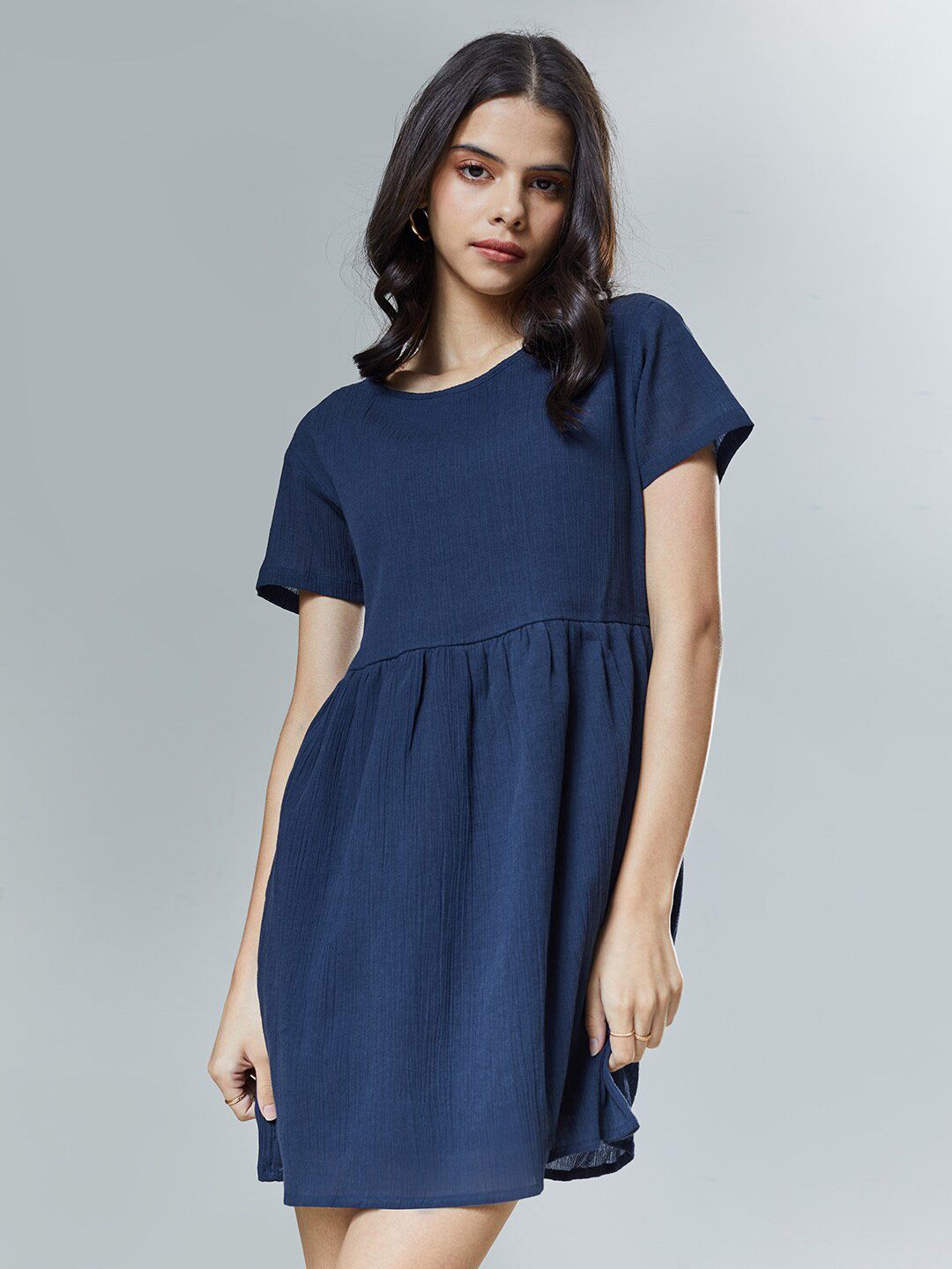 The Souled Store Navy Blue Dress Price in India