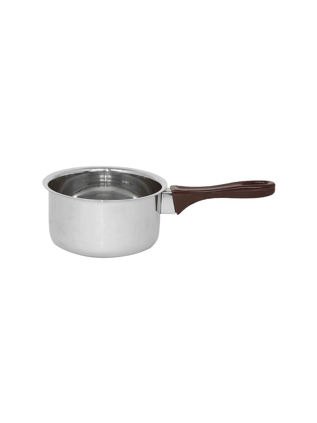 Athome by Nilkamal Grey Milkpan Wdout Induction Black Handle Price in India