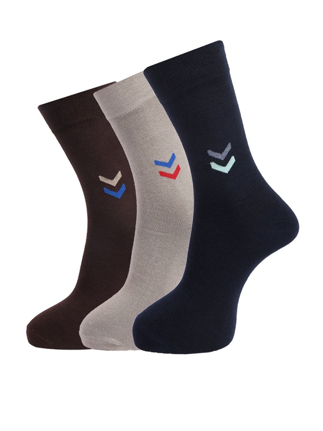 Dollar Socks Men Pack Of 3 Assorted Full-Length Socks