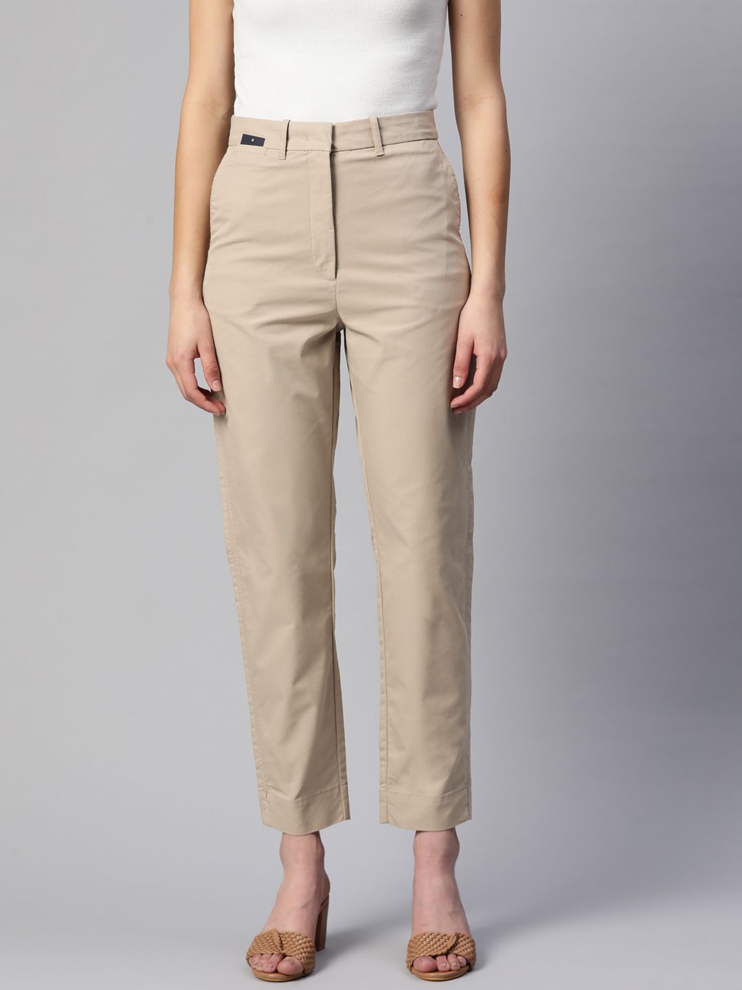 Marks & Spencer Women Tapered Fit Chinos Trousers Price in India