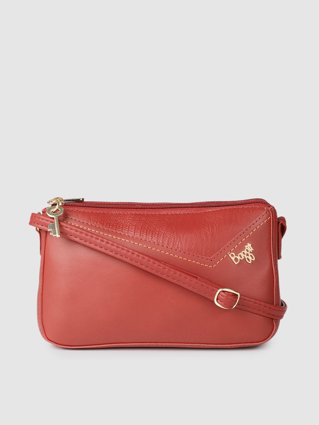 Baggit Red Structured Sling Bag Price in India