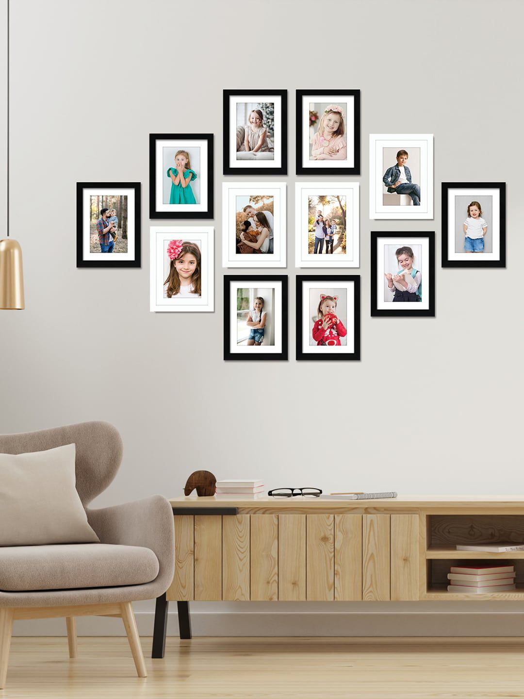 RANDOM Set of 12 Individual photo frames Price in India